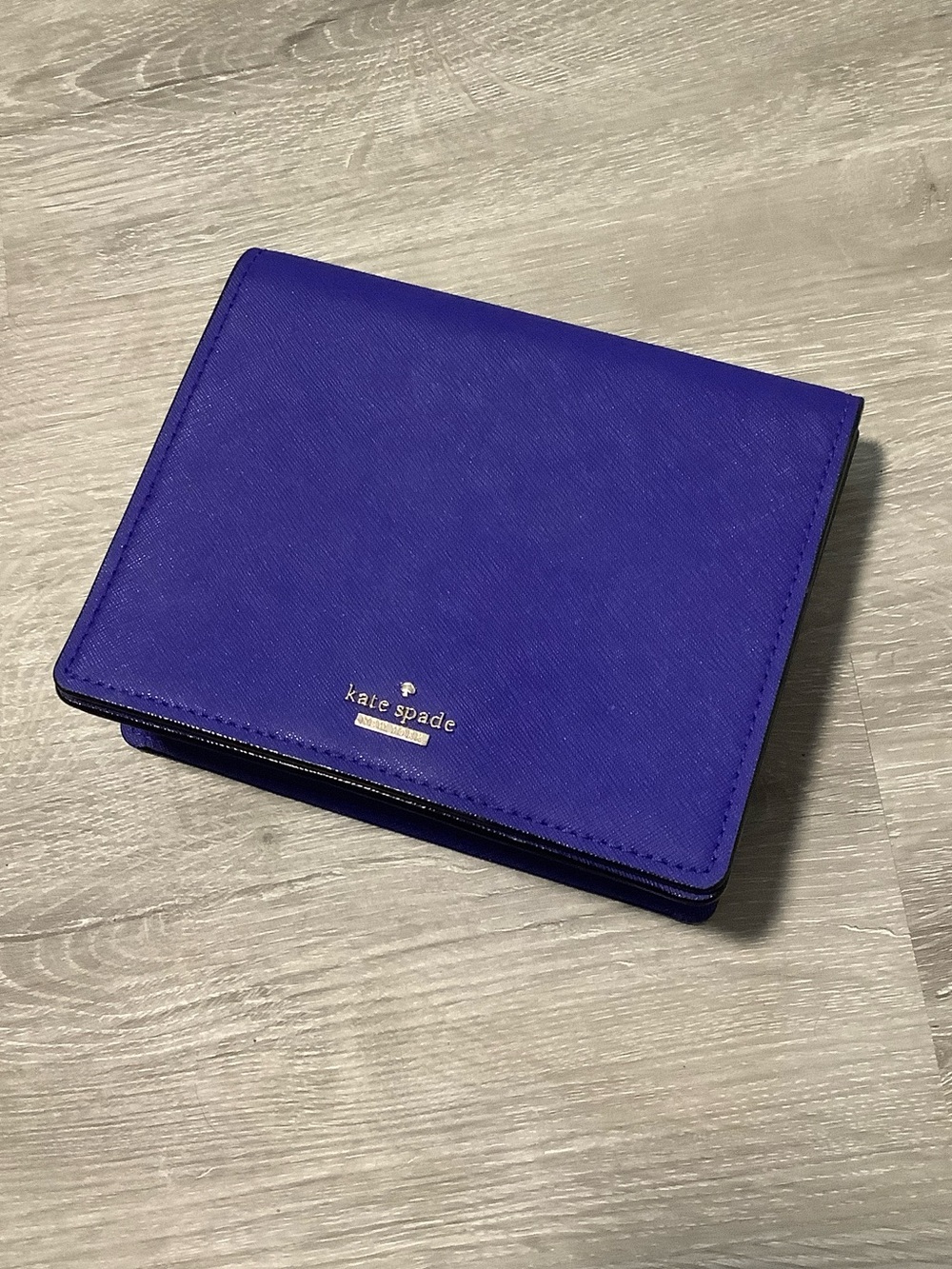 Kate Spade royal blue clutch purse